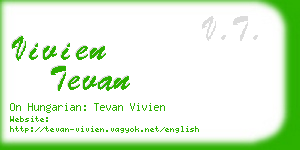 vivien tevan business card